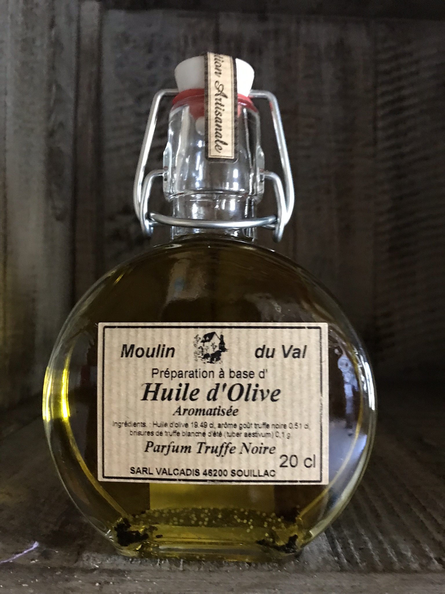 Huile d'olive Fruitée Saveur Truffe Noire 20cl - Le Moulin Saint