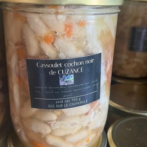 cassoulet de cochon noir de cuzance race gascon  780 g